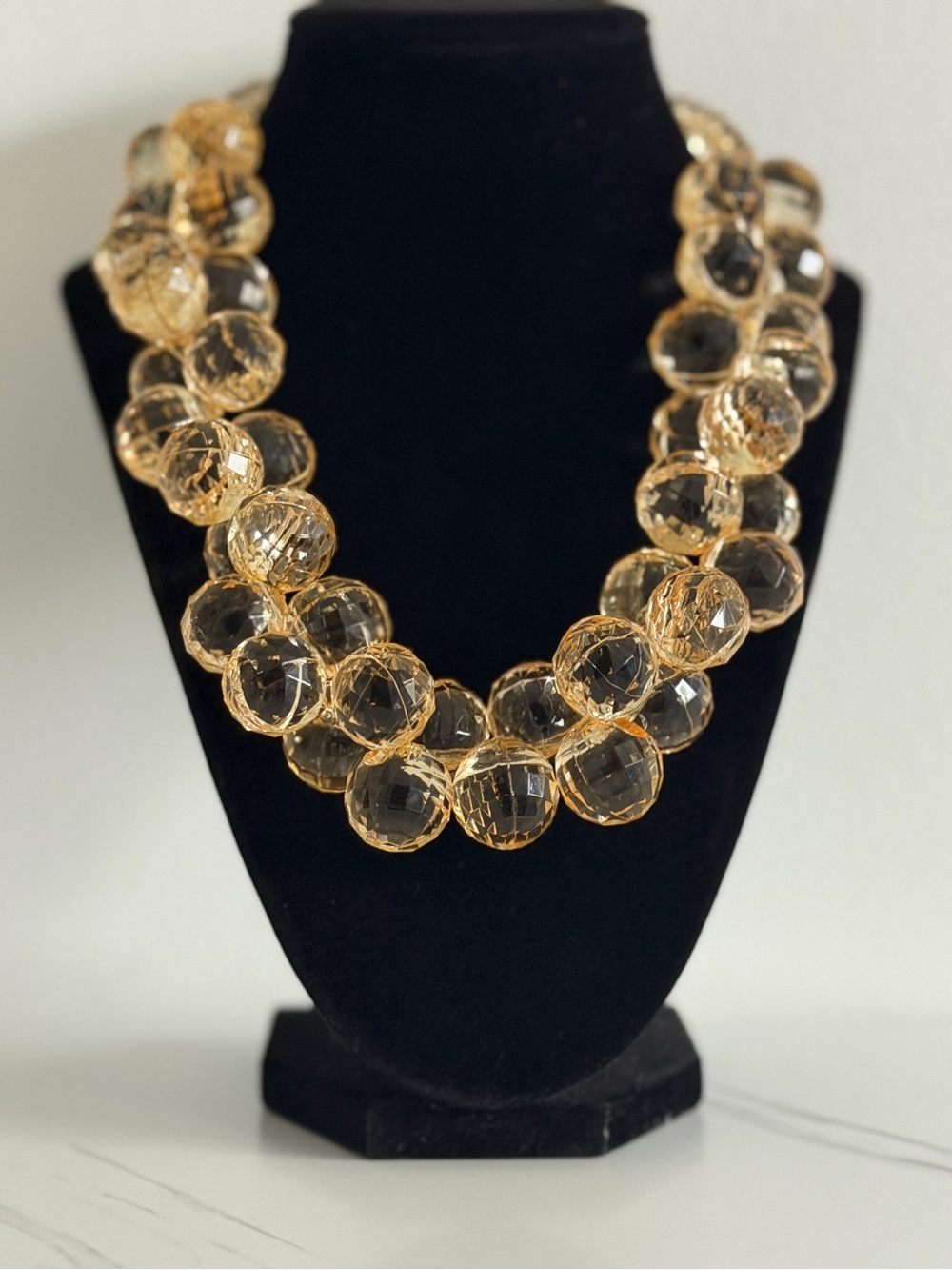 Vintage Faceted Bead Necklace - Women Jewelry